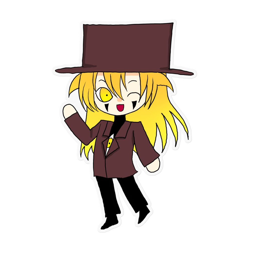 アレさんミニキャラクリアステッカー