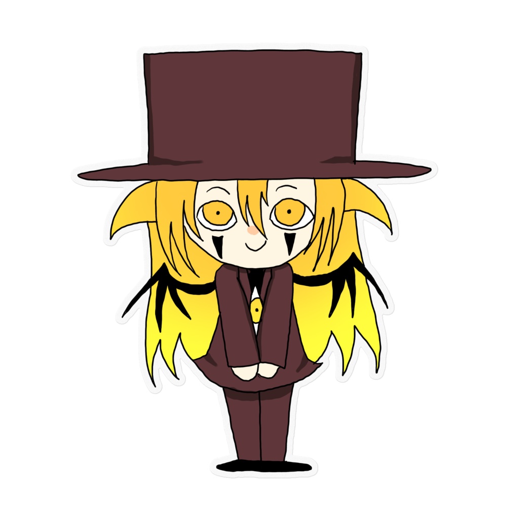 アレさんミニキャラクリアステッカー
