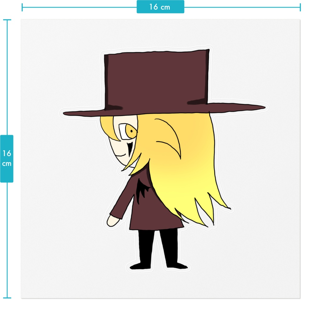 アレさんミニキャラクリアステッカー