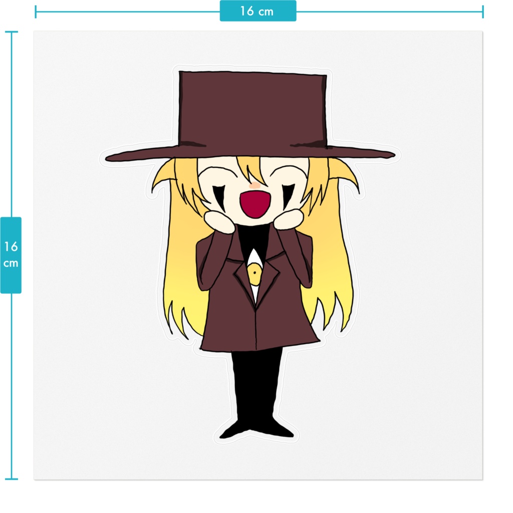 アレさんミニキャラクリアステッカー