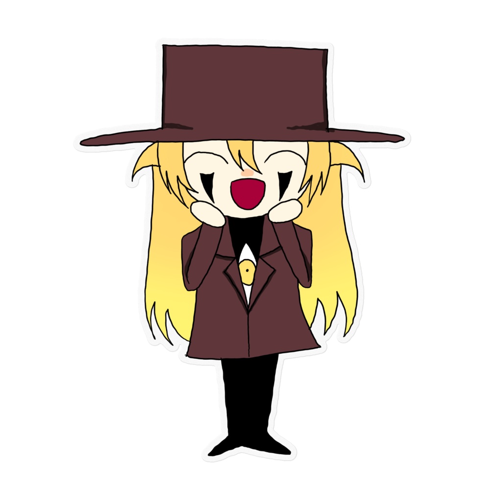 アレさんミニキャラクリアステッカー