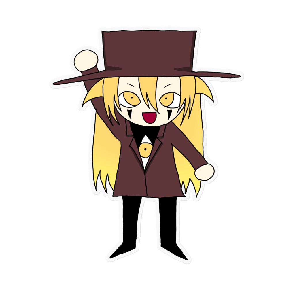 アレさんミニキャラクリアステッカー