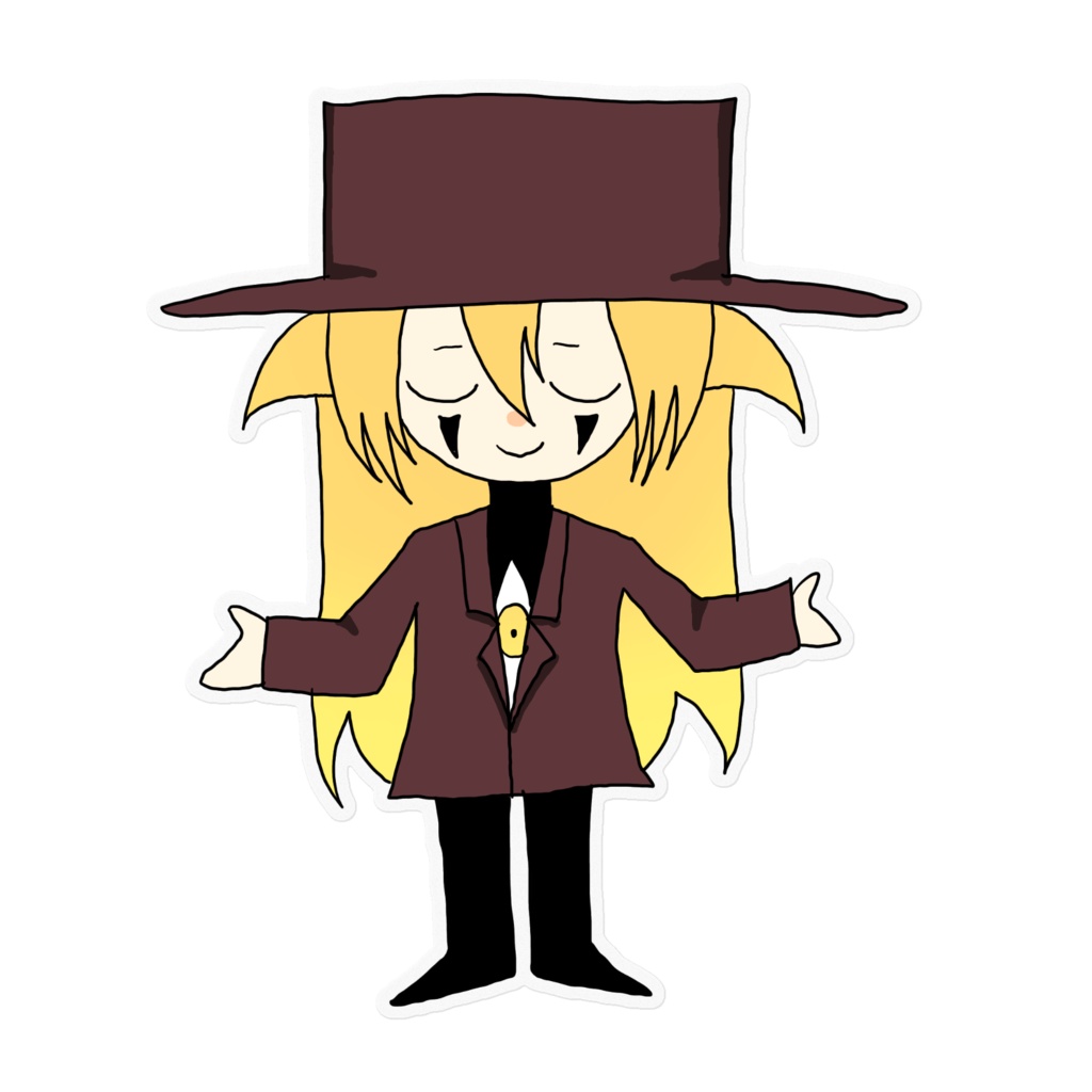 アレさんミニキャラクリアステッカー