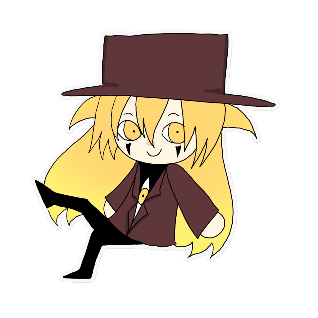 アレさんミニキャラクリアステッカー