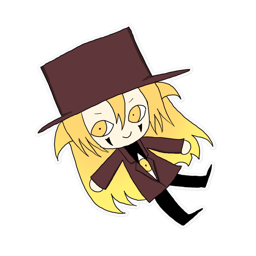 アレさんミニキャラクリアステッカー