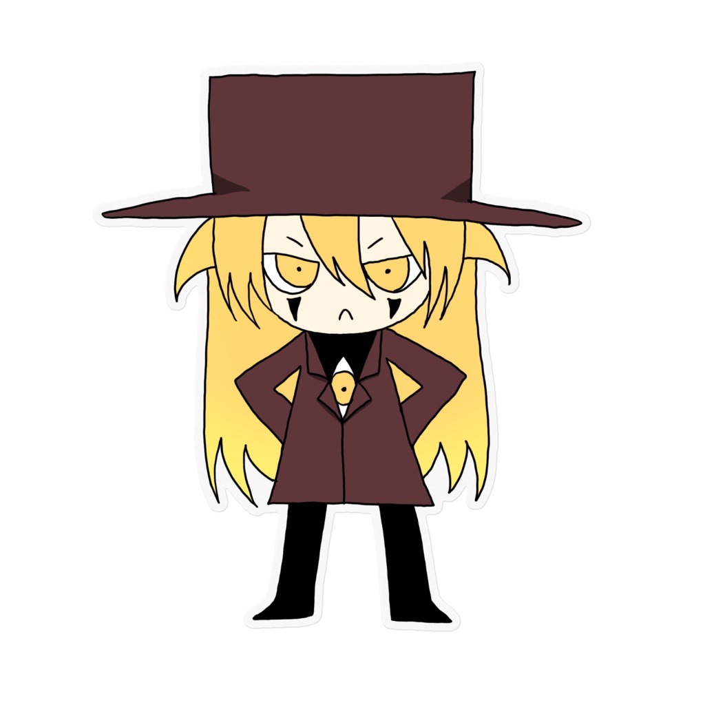 アレさんミニキャラクリアステッカー