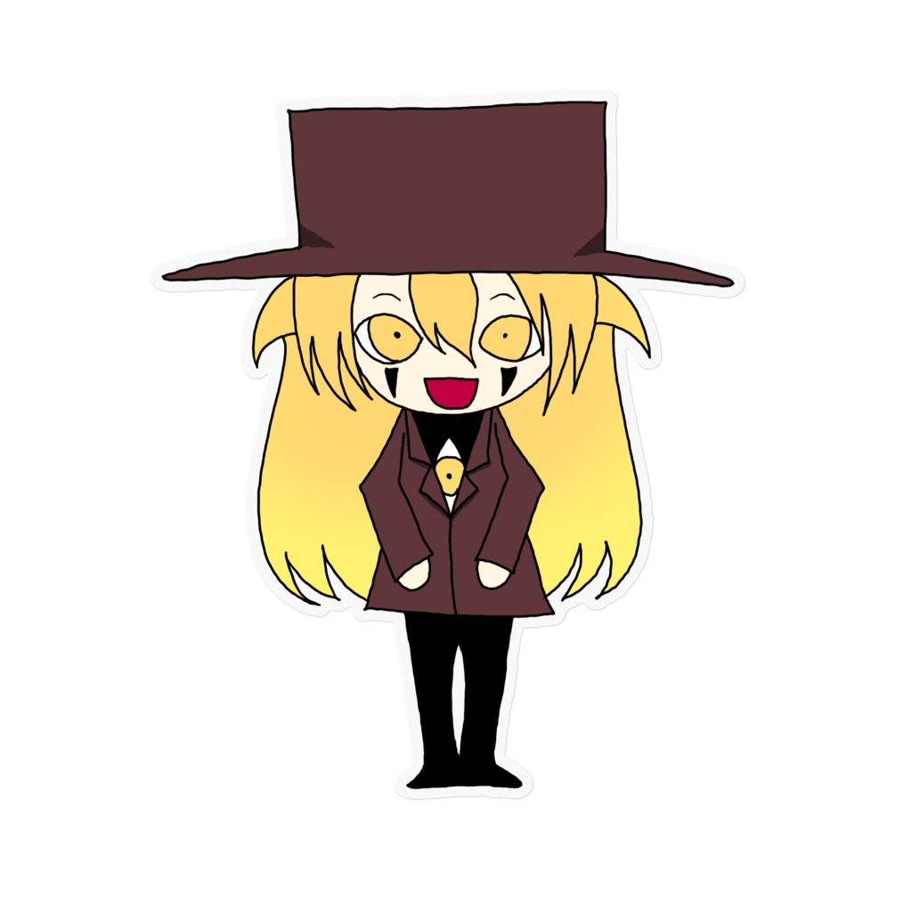 アレさんミニキャラクリアステッカー
