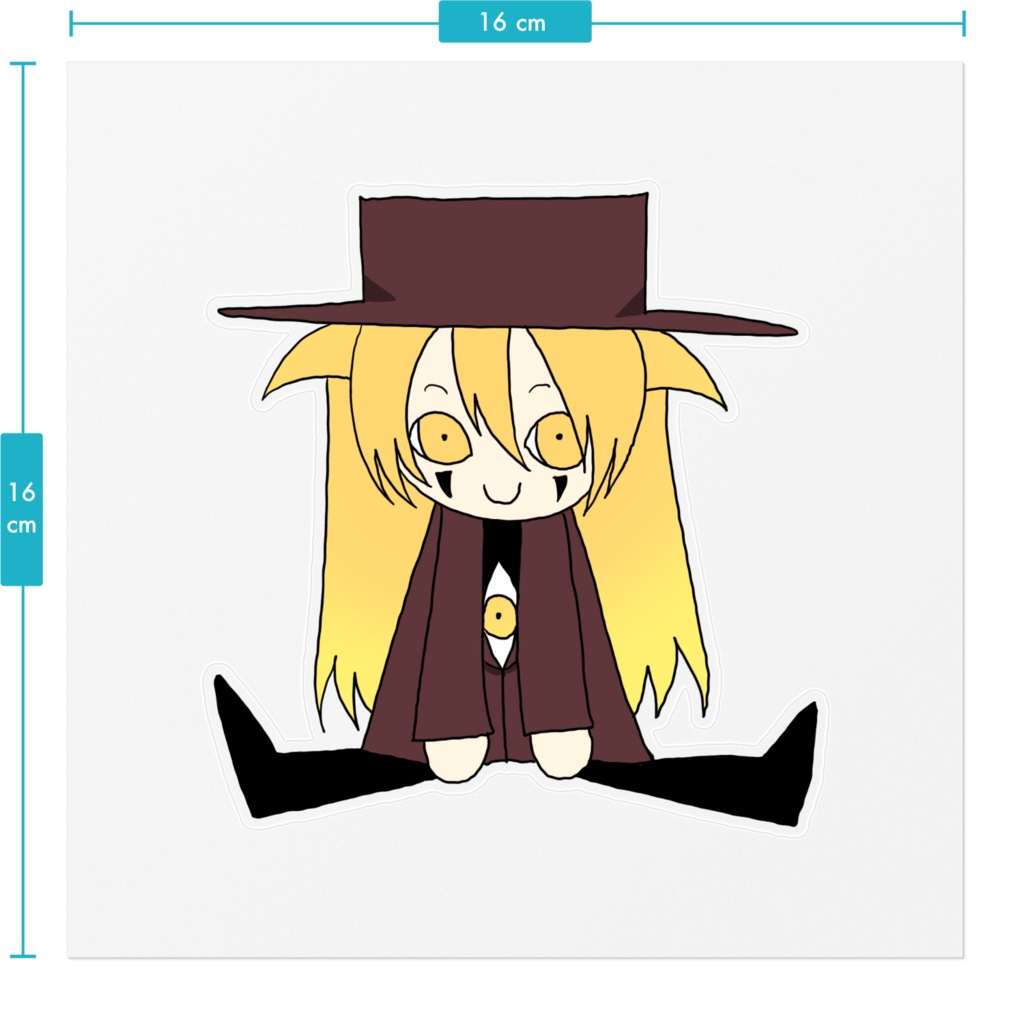 アレさんミニキャラクリアステッカー