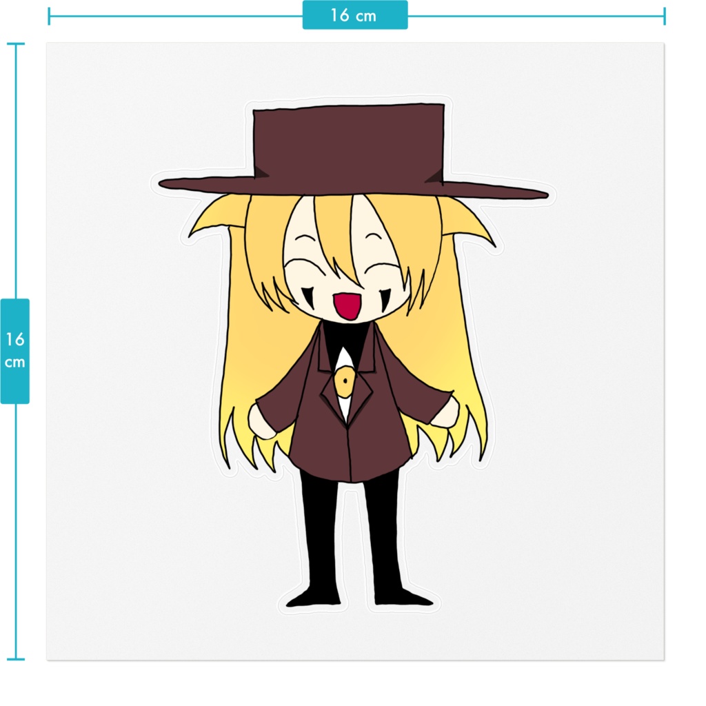 アレさんミニキャラクリアステッカー