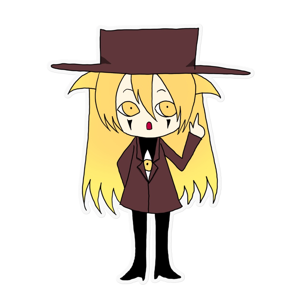 アレさんミニキャラクリアステッカー