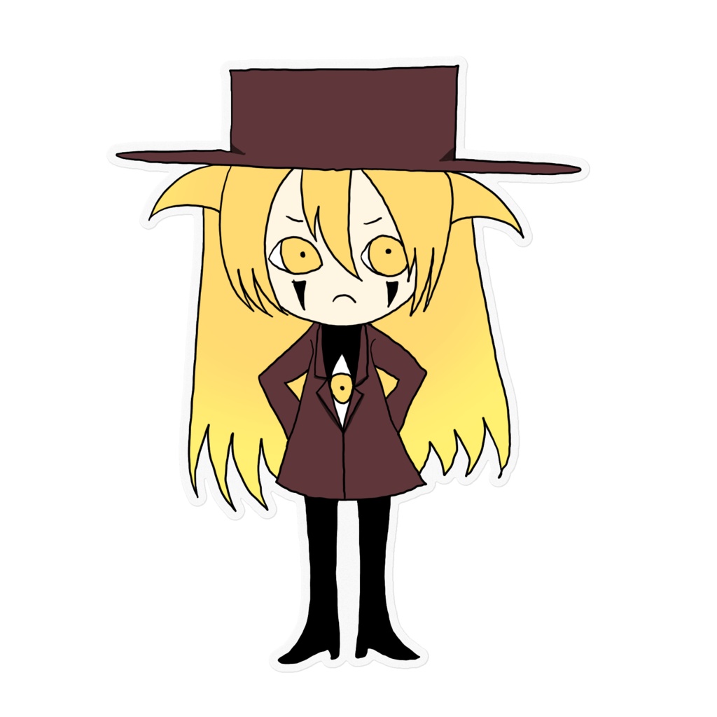 アレさんミニキャラクリアステッカー