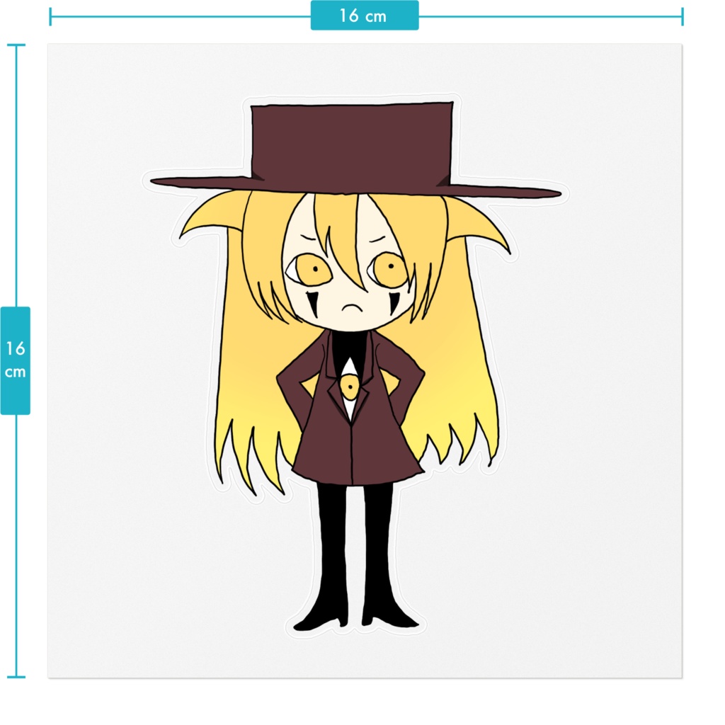 アレさんミニキャラクリアステッカー