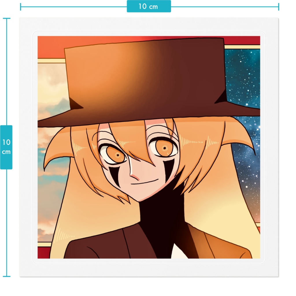 アレさんステッカークリア