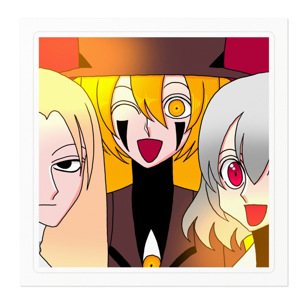 いつ巡6周年記念絵ステッカー