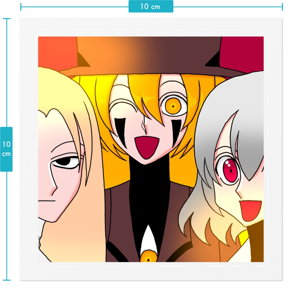 いつ巡6周年記念絵ステッカークリア