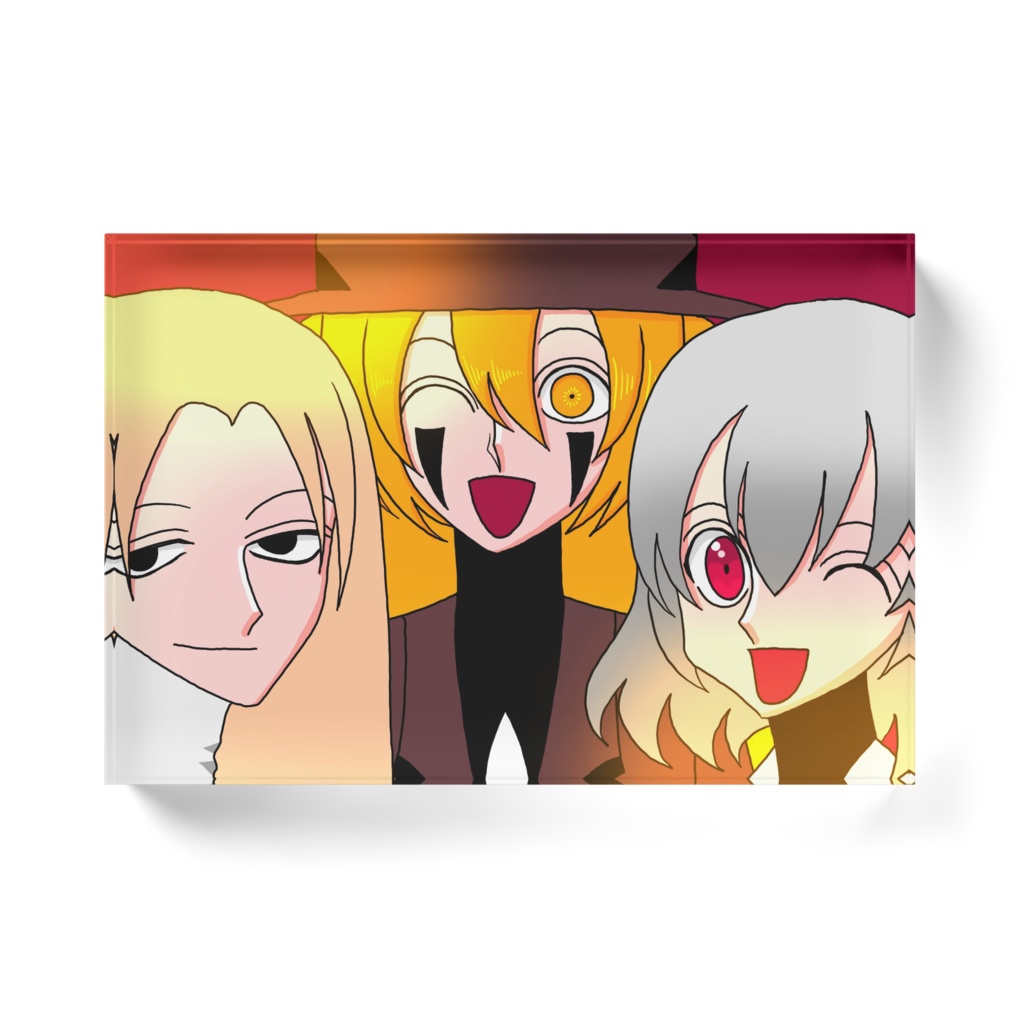 いつ巡6周年記念絵アクリルブロック