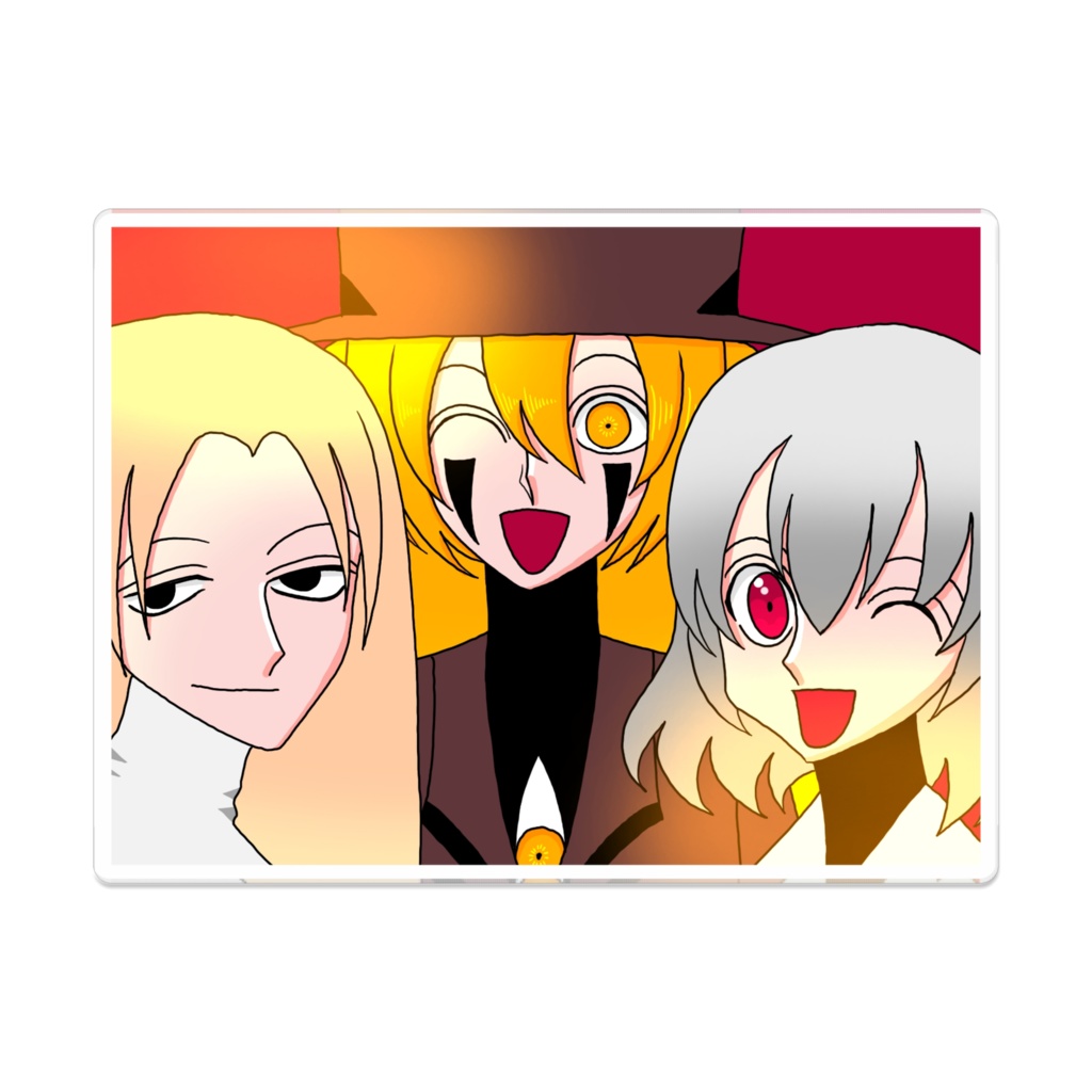 いつ巡6周年記念絵アクリルバッジ