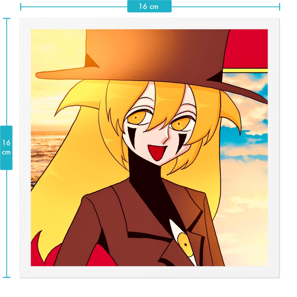 アレさんステッカークリア