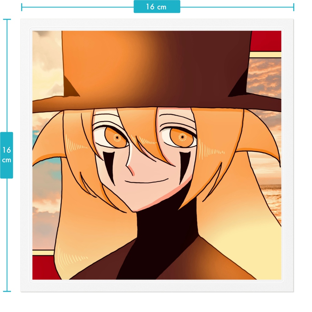 アレさんステッカークリアBIG