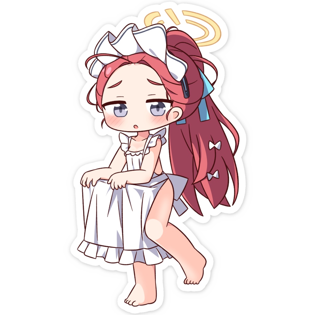 布が少ないメイドユズのステッカー