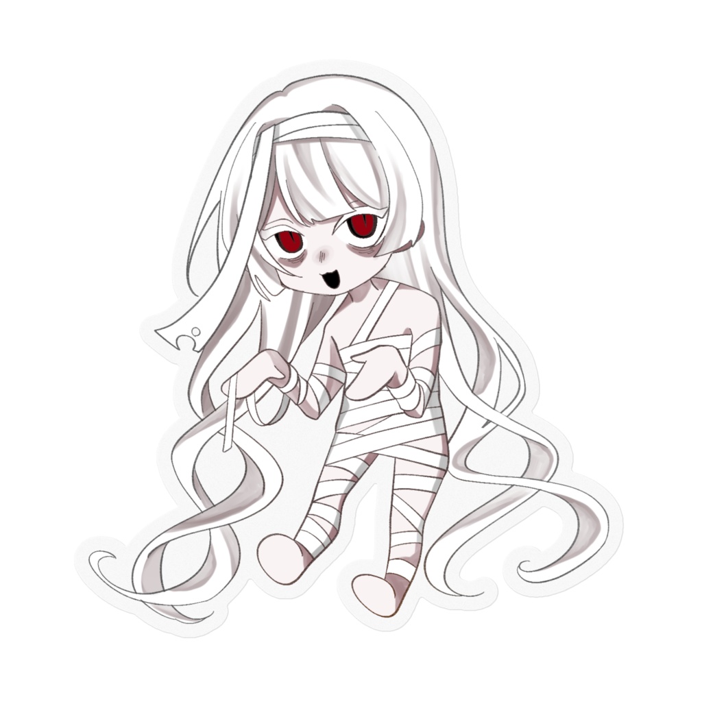 霞蒼ハロウィンミニキャラステッカー