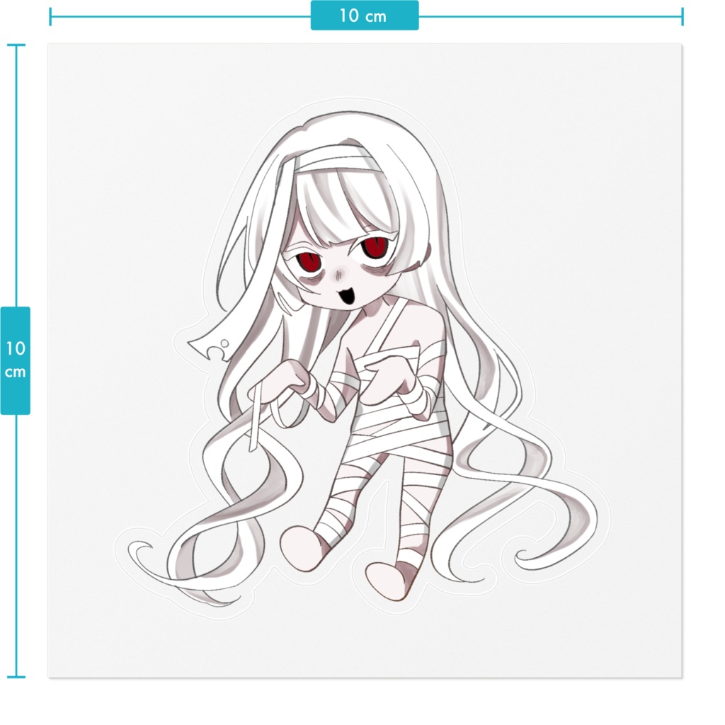 霞蒼ハロウィンミニキャラステッカー