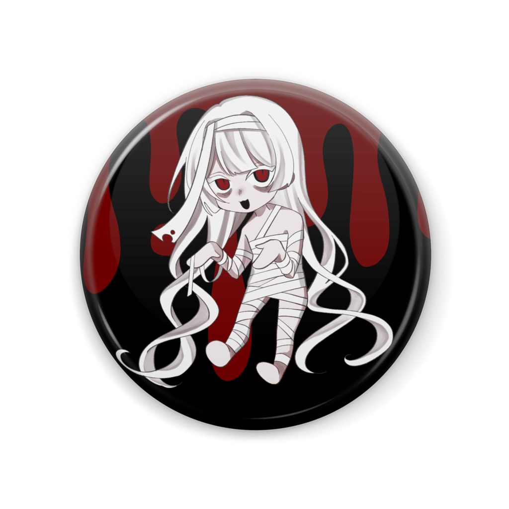 霞蒼ハロウィンミニキャラ缶バッジ