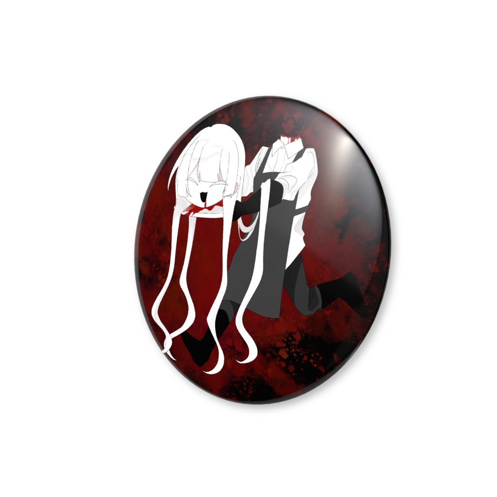 霞蒼ハロウィンミニキャラ缶バッジ