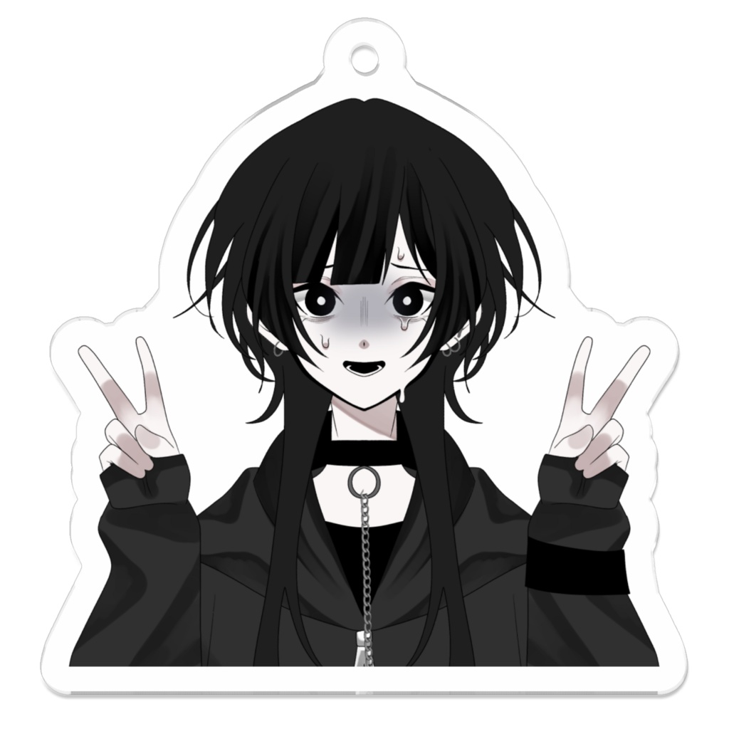 刄紅夜アクリルキーホルダー