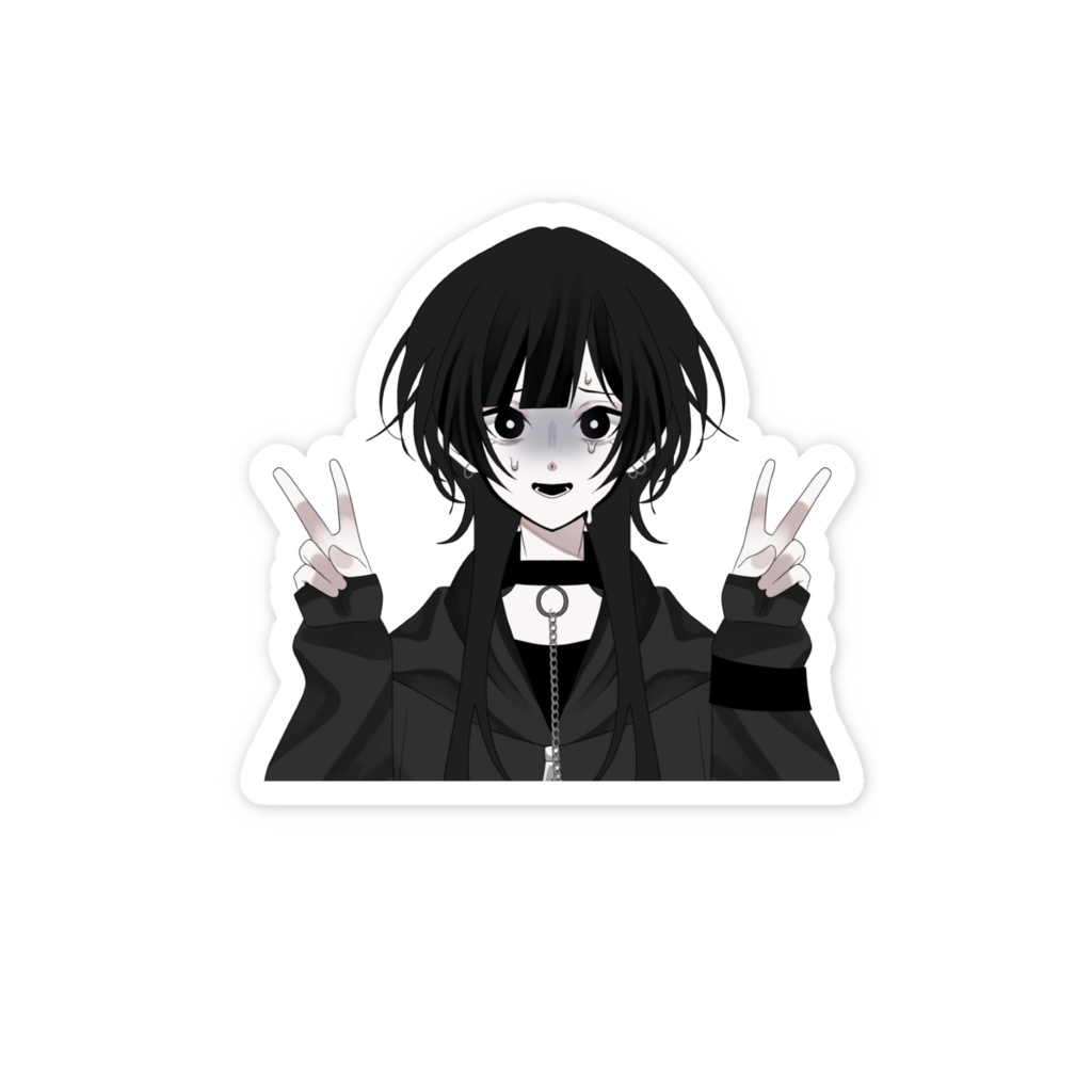 刄紅夜スマホステッカー