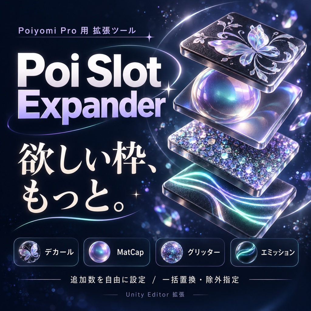 PoiProのスロットいろいろ増やすやつ【PoiSlot Expander】