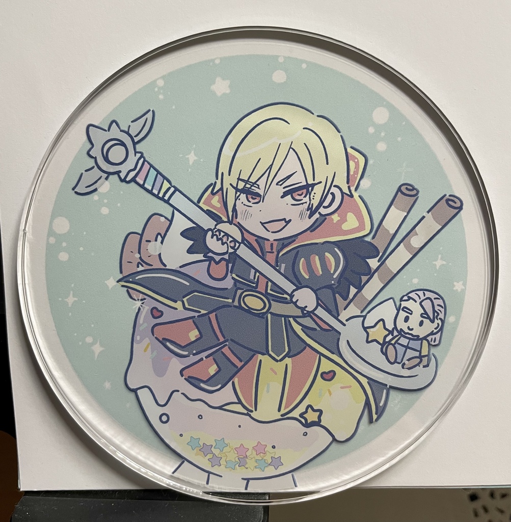 しれーさまのパフェなアクリルコースター