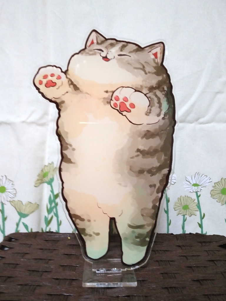【SALE】もふもふ猫ビックアクリルスタンド