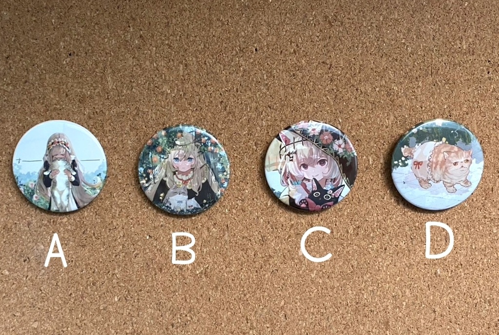 ねこねこ缶バッジ2 全4種