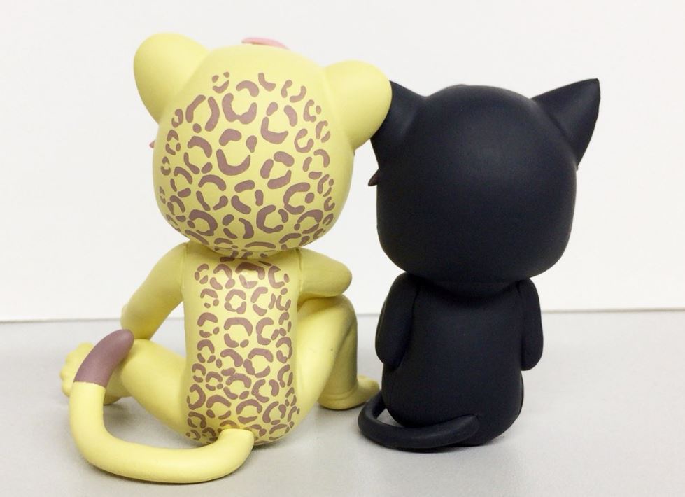 「クロネコ彼氏」おすわり着ぐるみカップルフィギュア 真悟&賀神