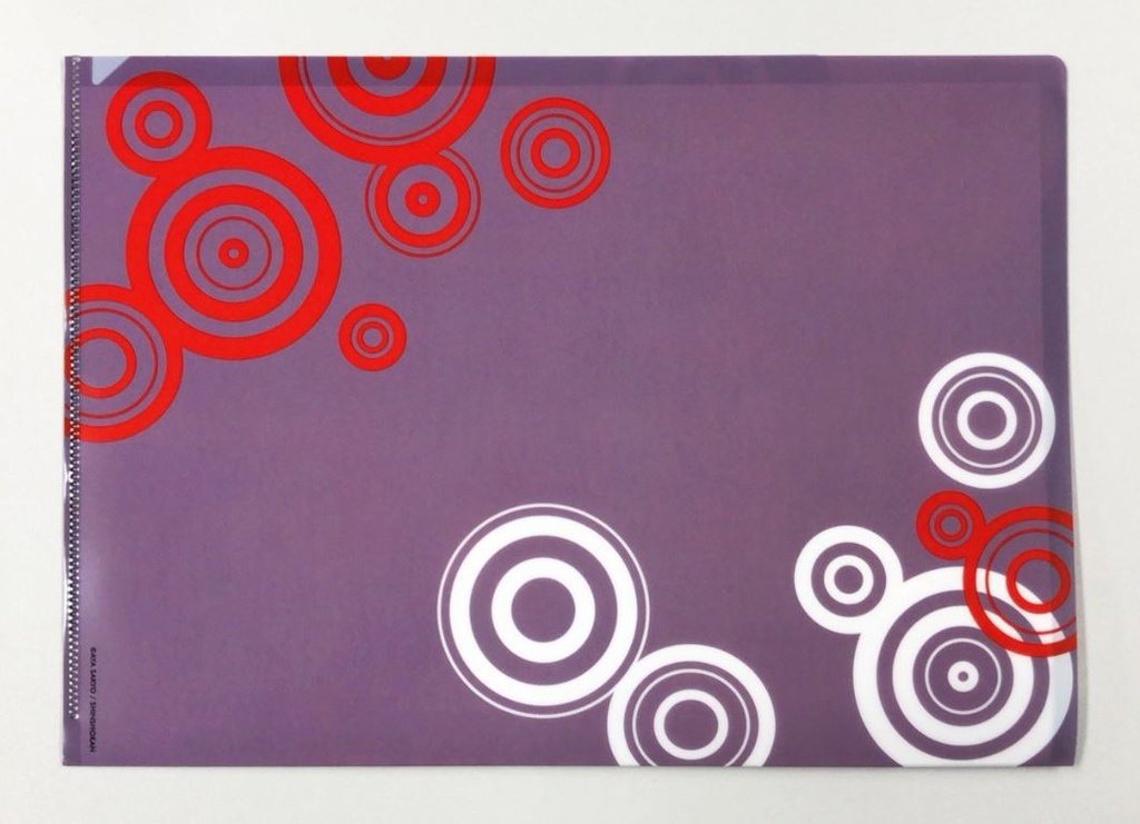 「クロネコ彼氏」3ポケットクリアファイル〈ドーベルマン〉