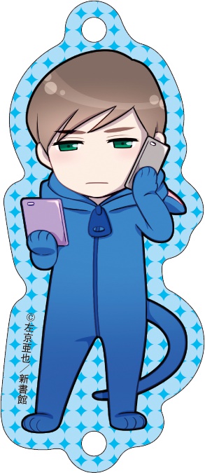 「クロネコ彼氏」つながるアクリルチャーム