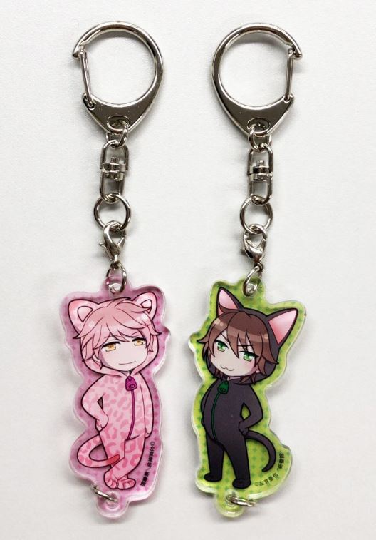「クロネコ彼氏」つながるアクリルチャーム