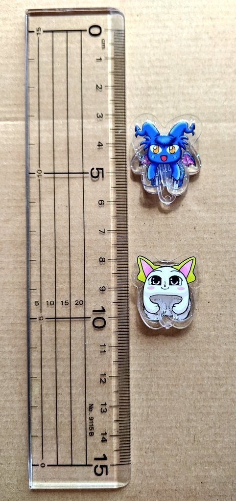 【アクリル】なぞのいきものズ︰アクリルゼムクリップ2セット