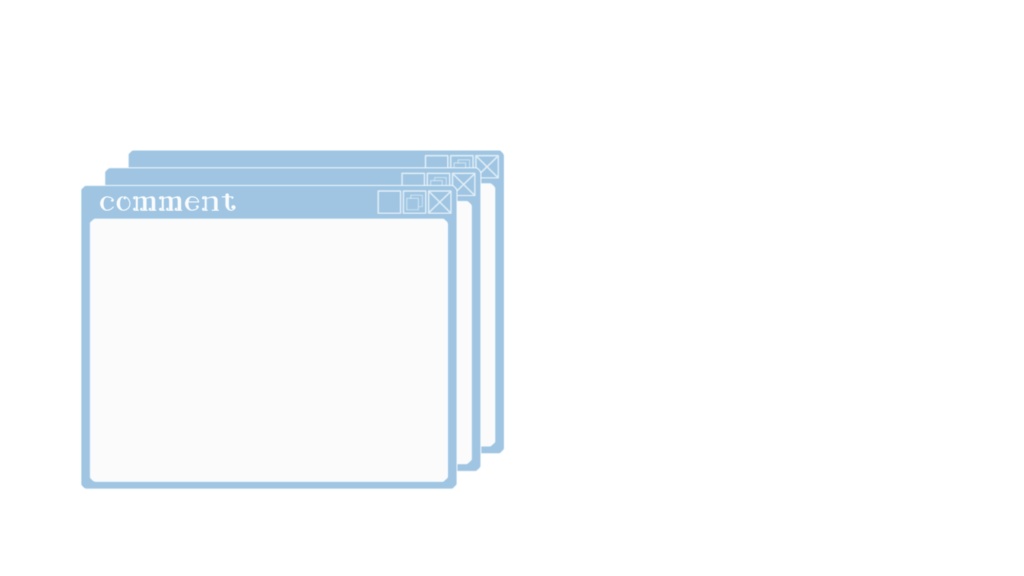 コメント欄フレーム 6色【無料】