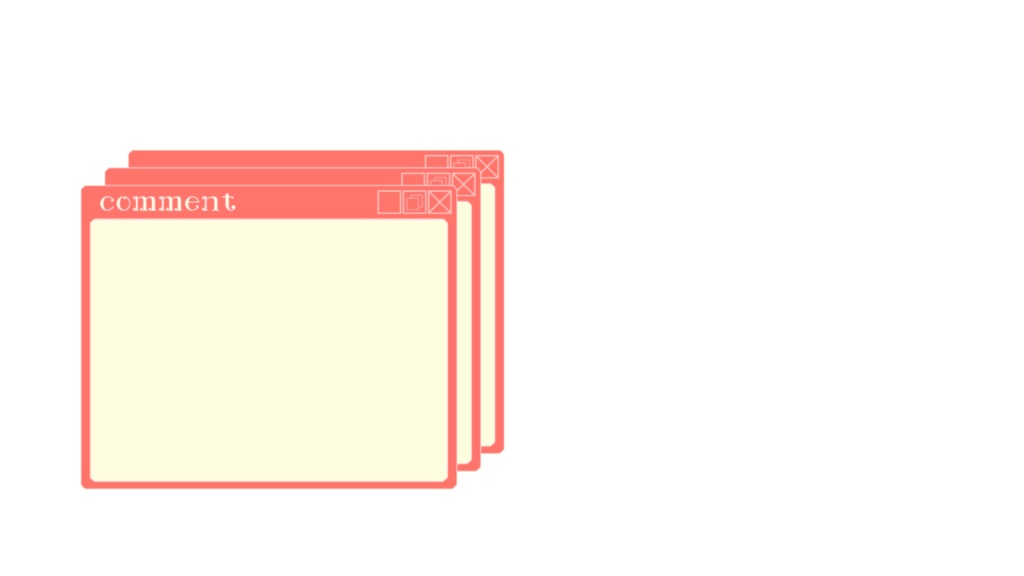 コメント欄フレーム 6色【無料】