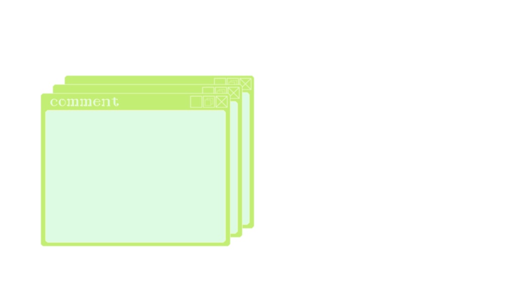 コメント欄フレーム 6色【無料】