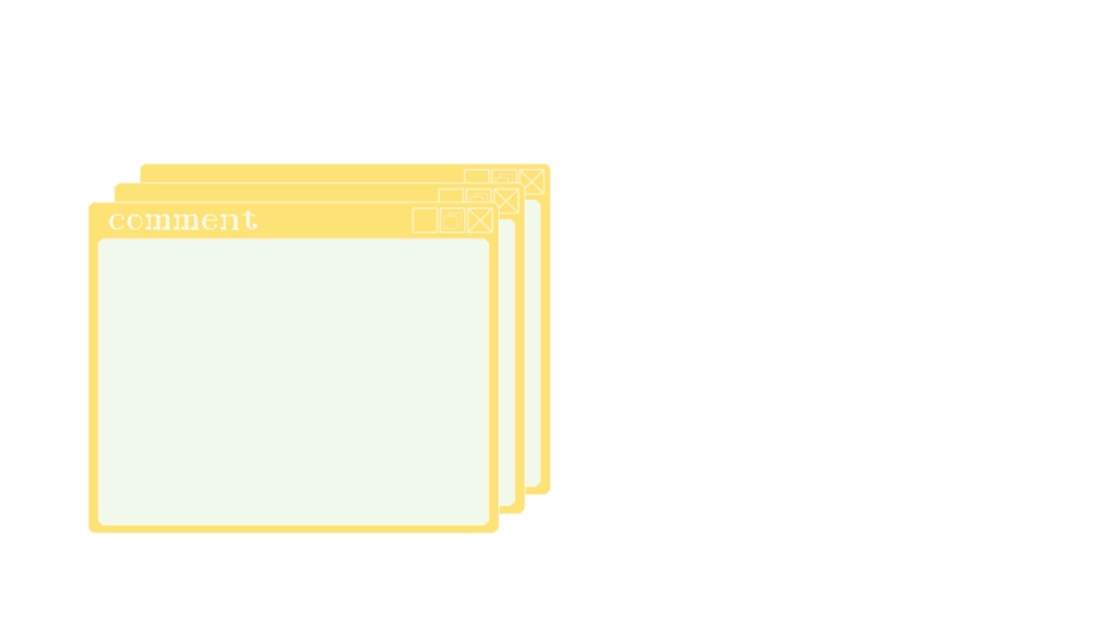 コメント欄フレーム 6色【無料】