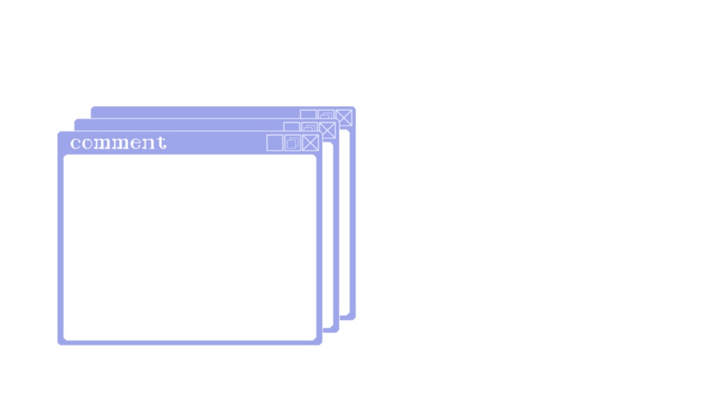 コメント欄フレーム 6色【無料】