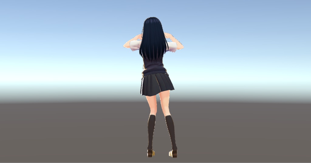 例のダブルピースっぽいエモート(VRoid製モデル向け)