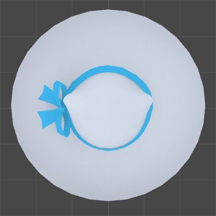 【無料】キッシュちゃん用キャペリンハット