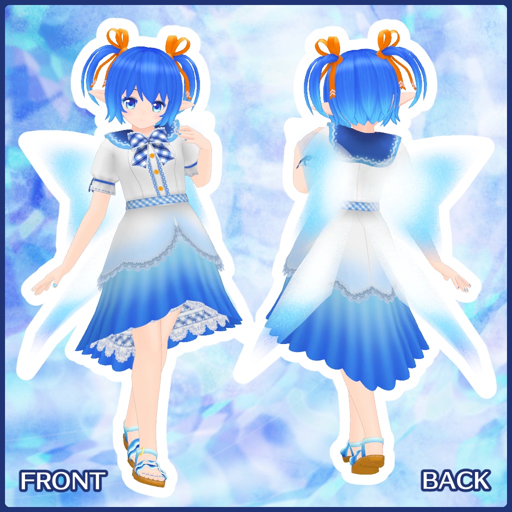 VRChat想定 オリジナル3Dモデル「りのん」