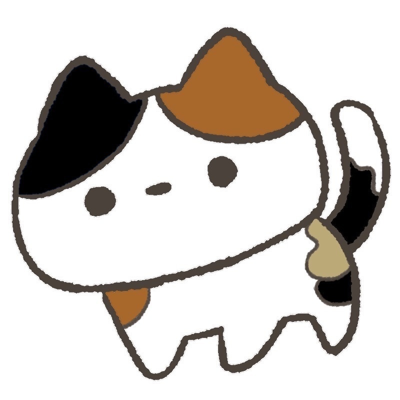 ねこイラスト手描き