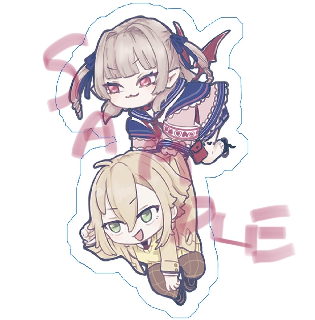 おりコウ両面アクキー