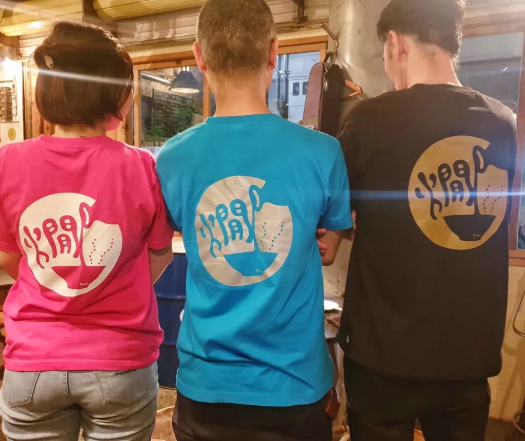 【SALE】「燗」Tシャツ(ブラック×ゴールド)